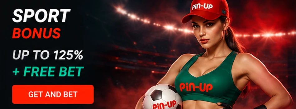 Pin-Up sports bonus up to 125 percent plus free bet